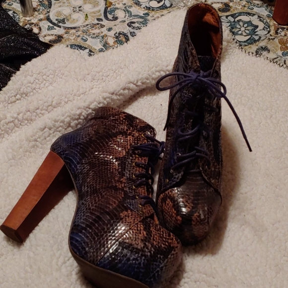 Snake skin jeffrey Campbell litas - Picture 2 of 4